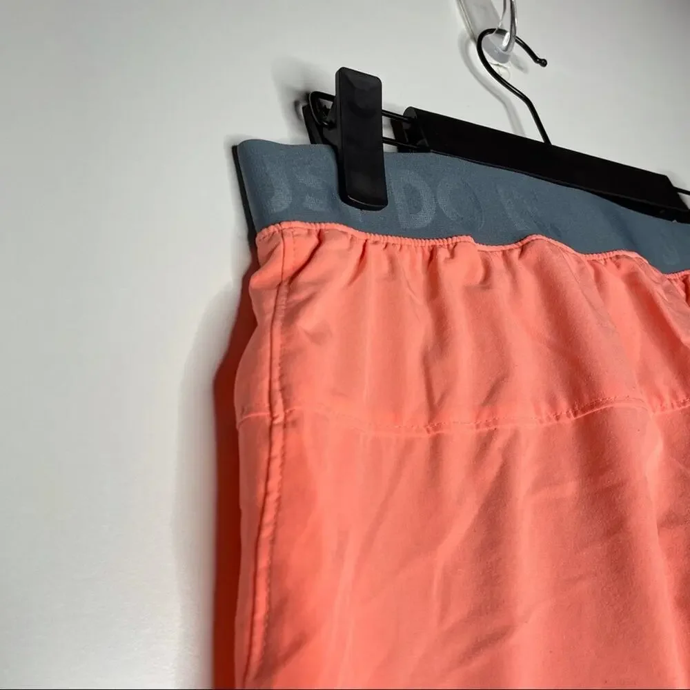 Nike Womens Size S Shorts Neon Orange Athletic Workout Pull On Elastic Waist